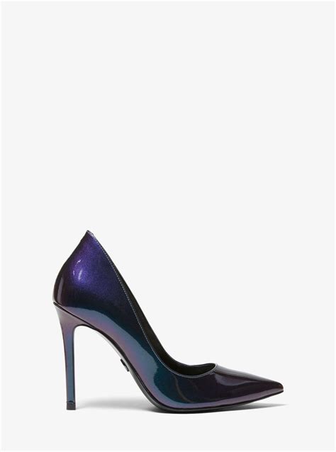 michael kors keke iridescent patent leather pump|Keke Leather Pump .